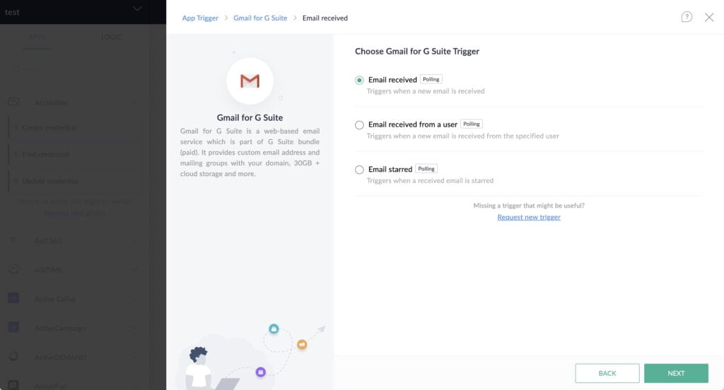 Setting up the Email Trigger in Zoho Flow